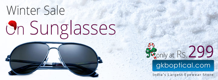 Winter Sale On Sunglasses Only At GKBOptical